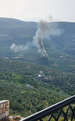 غارة استهدفت سيارة على طريق قعقعية الجسر (منصة «أكس») 