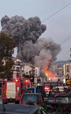 غارة على مبنى في تول (متداول)