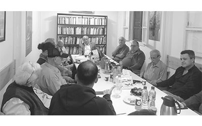 جانب من اللقاء مع خالد حمادة