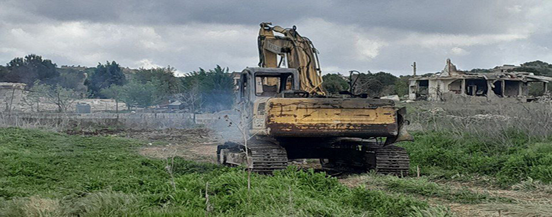 استهداف جرافة في عيتا الشعب (موقع بنت جبيل)