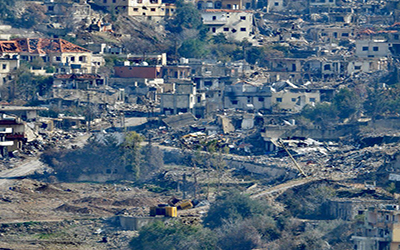 الدمار في العديسة (موقع بنت جبيل)