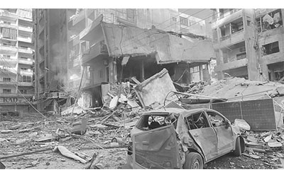 الدمار في مدينة صور