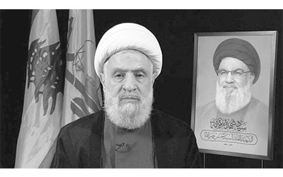 الشيخ نعيم قاسم امين عام حزب الله، المصدر موقع العهد