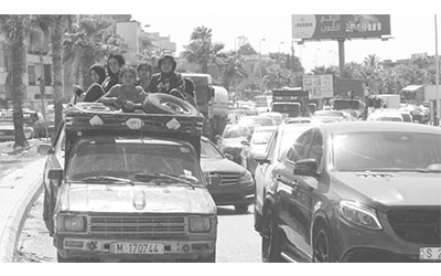 النزوح الكبير فيي 23 أيلول، المصدر فرانس 24