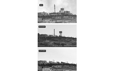 تفجيرات طالت مارون الراس، المصدر: موقع بنت جبيل