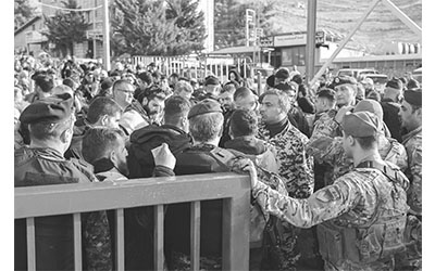 توافد النازحين باتجاه لبنان