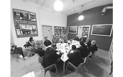 جانب من اللقاء مع الأستاذ زكي طه