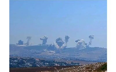 سلسلة غارات استهدفت منطقة علي الطاهر (موقع النشرة)