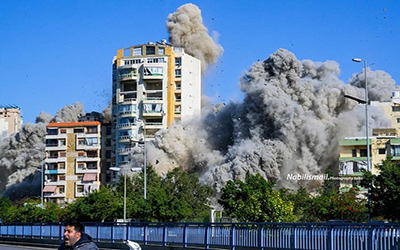 غارات على الغبيري الطيونة (بعدسة نبيل إسماعيل)