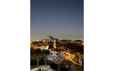 غارة على الريحان، إقليم التفاح (موقع بنت جبيل)