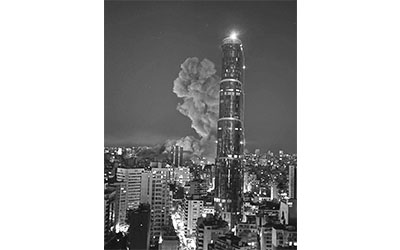 غارة على شارع المأمون في بيروت