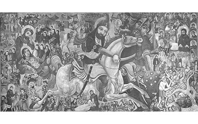 واقعة كربلاء وفق لوحة في متحف بروكلين