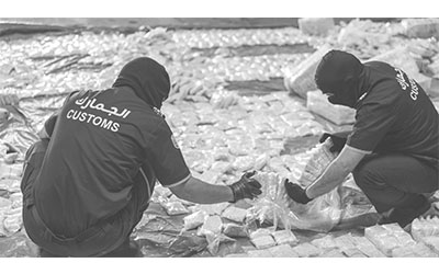 مصادرة شحنة «كبتاغون» في السعودية، المصدر: صدى