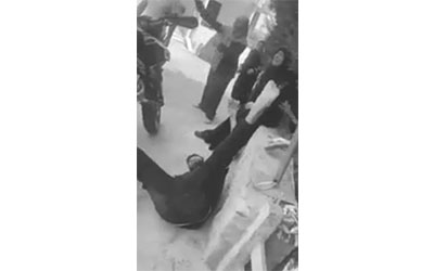 التعدي على النازحين في بلدة طورا، المصدر: موقع النهار