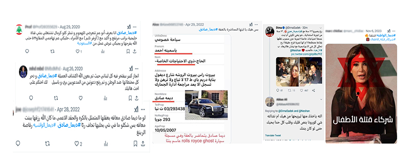 من الحملات التي تعرضت لها ديما صادق على مواقع التواصل الإجتماعي