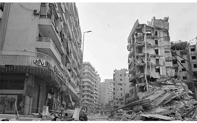 الدمار في الرويس